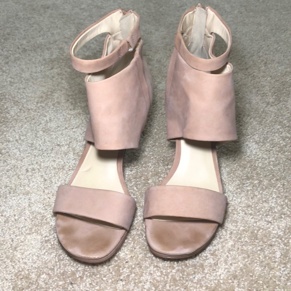 blush pink sandals heels